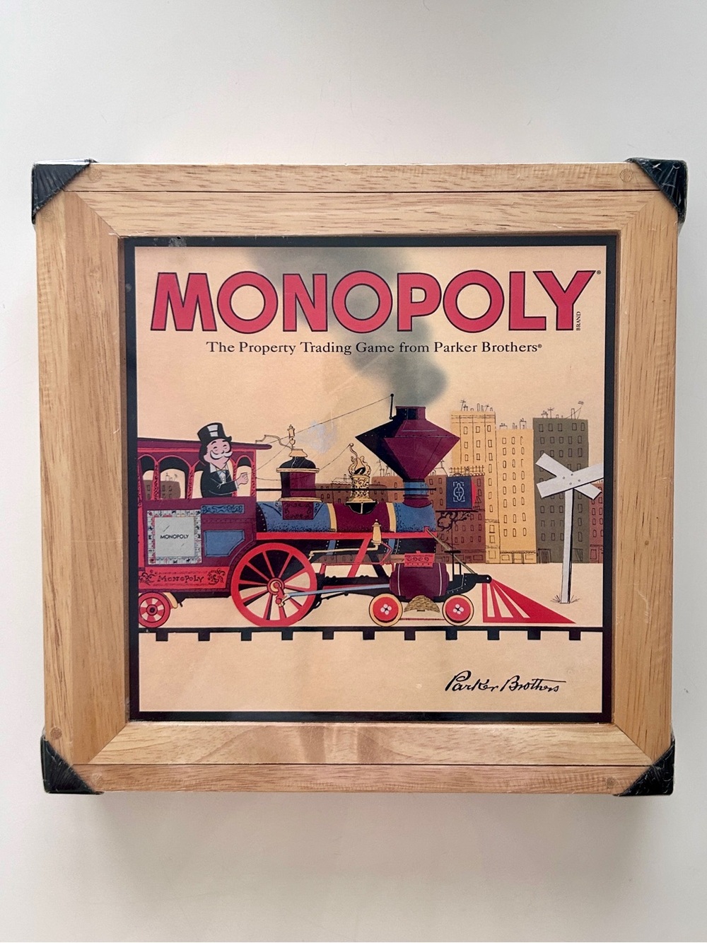 Monopoly Game Nostalgia Series Collectable Wood Box Houses & Bankers Box Sealed